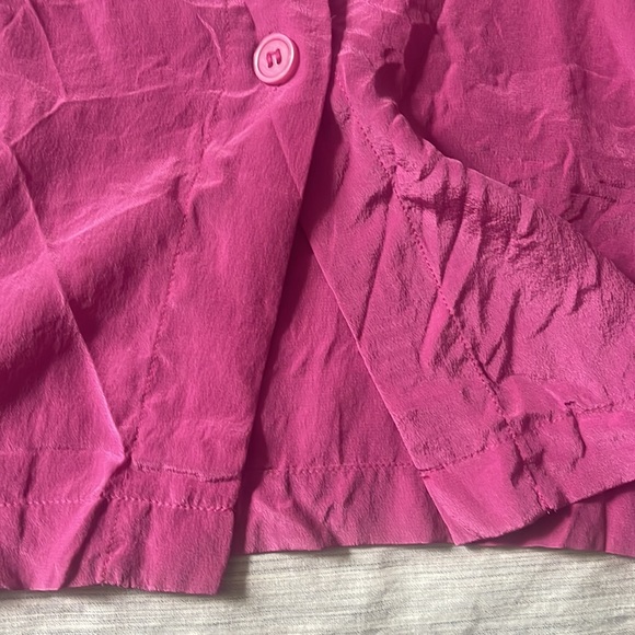 Vintage Oversized 100% Silk Button Down Shirt sz1X - Picture 7 of 9